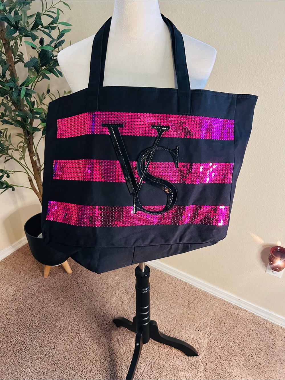 Victoria's Secret Bling Sequin Tote Limited Edition New